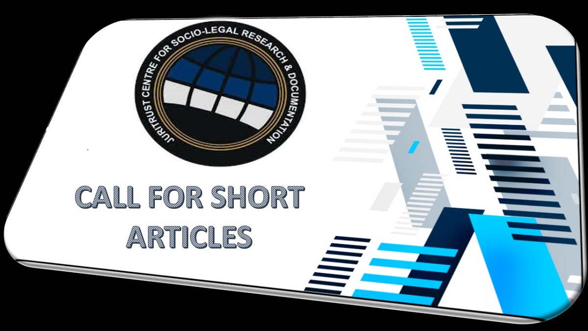 CALL FOR SHORT ARTICLES
