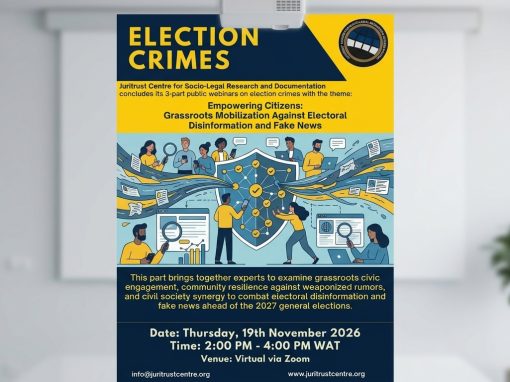 Election Crimes Series | Empowering Citizens: Grassroots Mobilization Against Electoral Disinformation and Fake News